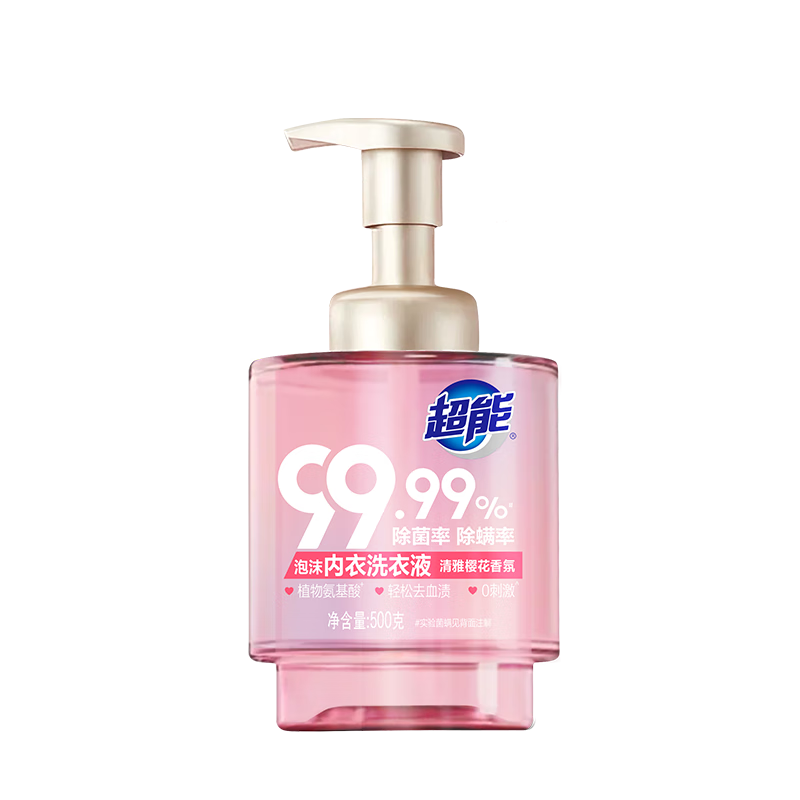 超能泡沫内衣洗衣液 500g